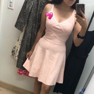 GUESS double strap fit and flare dress